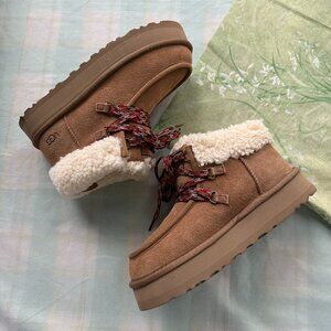 UGG Brown Lined Ankle Boots